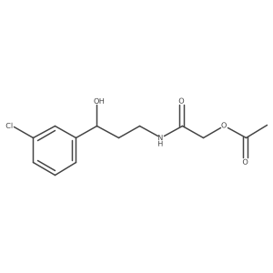2-((3-(3-Chlorophenyl)-3-hydroxypropyl)amino)-2-oxoethyl acetate Structure