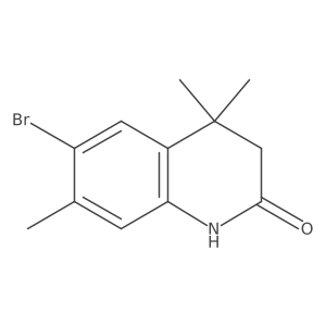 6-Bromo-4,4,7-trimethyl-3,4-dihydroquinolin-2(1H)-one结构式