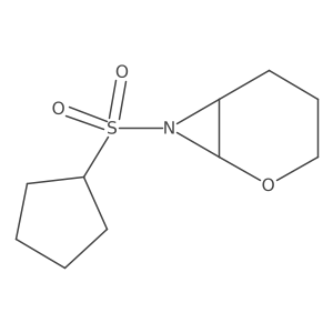 7-(Cyclopentanesulfonyl)-2-oxa-7-azabicyclo[4.1.0]heptane Structure