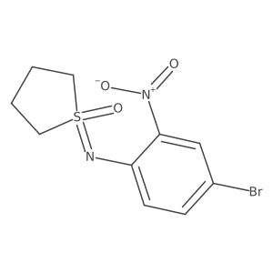 1-[(4-Bromo-2-nitrophenyl)imino]-1lambda6-thiolan-1-one Structure