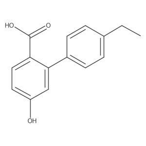 2-(4-Ethylphenyl)-4-hydroxybenzoic acid Structure