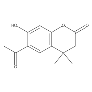 6-Acetyl-7-hydroxy-4,4-dimethyl-3,4-dihydro-2H-1-benzopyran-2-one结构式