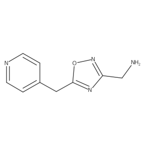 (5-(Pyridin-4-ylmethyl)-1,2,4-oxadiazol-3-yl)methanamine结构式