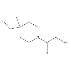 2-Amino-1-(4-(fluoromethyl)-4-methylpiperidin-1-yl)ethan-1-one结构式