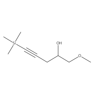 1-Methoxy-5-(trimethylsilyl)pent-4-yn-2-ol结构式