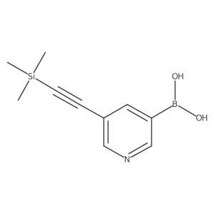 5-[(Trimethylsilanyl)ethynyl]pyridine-3-boronic acid结构式