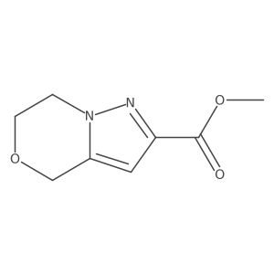 Methyl 6,7-dihydro-4H-pyrazolo[5,1-c][1,4]oxazine-2-carboxylate结构式