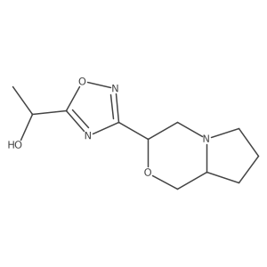 1-{3-[(3R,8aS)-hexahydro-1H-pyrrolo[2,1-c]morpholin-3-yl]-1,2,4-oxadiazol-5-yl}ethan-1-ol Structure