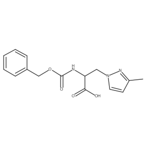 2-{[(benzyloxy)carbonyl]amino}-3-(3-methyl-1H-pyrazol-1-yl)propanoic acid Structure