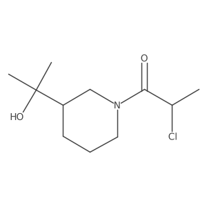 2-Chloro-1-[3-(2-hydroxypropan-2-yl)piperidin-1-yl]propan-1-one Structure