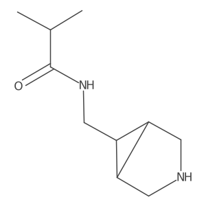 N-({3-azabicyclo[3.1.0]hexan-6-yl}methyl)-2-methylpropanamide结构式