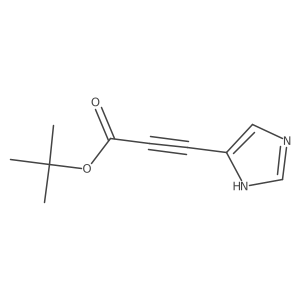 tert-butyl 3-(1H-imidazol-5-yl)prop-2-ynoate结构式