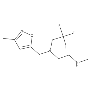 [(3-Methyl-1,2-oxazol-5-yl)methyl][2-(methylamino)ethyl](2,2,2-trifluoroethyl)amine Structure