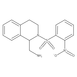 1-[2-(2-Nitrobenzenesulfonyl)-1,2,3,4-tetrahydroisoquinolin-1-yl]methanamine结构式