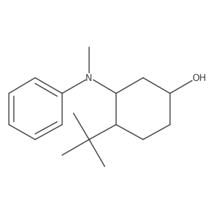 4-Tert-butyl-3-[methyl(phenyl)amino]cyclohexan-1-ol结构式