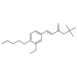 tert-butyl (2E)-3-(4-butoxy-3-methoxyphenyl)prop-2-enoate Structure