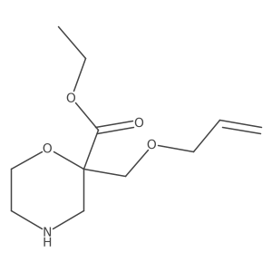 Ethyl 2-[(prop-2-en-1-yloxy)methyl]morpholine-2-carboxylate Structure