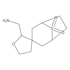 2'-(Aminomethyl)-8lambda6-thiaspiro[bicyclo[3.2.1]octane-3,3'-oxolane]-8,8-dione结构式