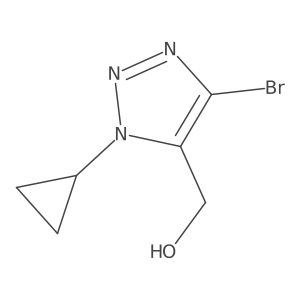 (4-bromo-1-cyclopropyl-1H-1,2,3-triazol-5-yl)methanol结构式