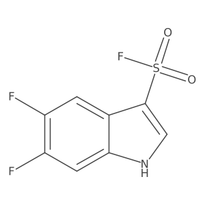 5,6-difluoro-1H-indole-3-sulfonyl fluoride Structure