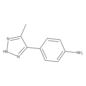 4-(4-Methyl-1H-1,2,3-triazol-5-yl)aniline Structure