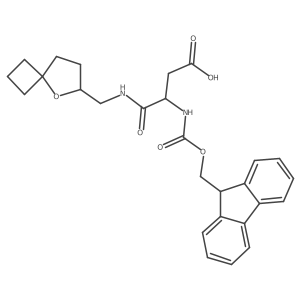 3-({[(9H-fluoren-9-yl)methoxy]carbonyl}amino)-3-[({5-oxaspiro[3.4]octan-6-yl}methyl)carbamoyl]propanoic acid Structure