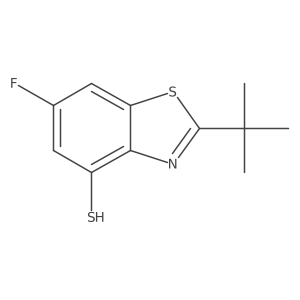 2-Tert-butyl-6-fluoro-1,3-benzothiazole-4-thiol Structure