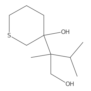 3-(1-Hydroxy-2,3-dimethylbutan-2-yl)thian-3-ol Structure