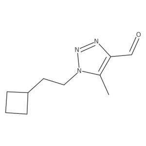 1-(2-cyclobutylethyl)-5-methyl-1H-1,2,3-triazole-4-carbaldehyde Structure