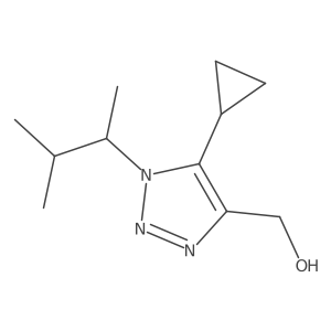 [5-Cyclopropyl-1-(3-methylbutan-2-yl)-1h-1,2,3-triazol-4-yl]methanol结构式