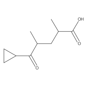 5-Cyclopropyl-2,4-dimethyl-5-oxopentanoic acid结构式