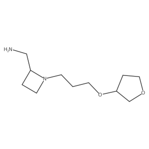 {1-[3-(Oxolan-3-yloxy)propyl]azetidin-2-yl}methanamine结构式