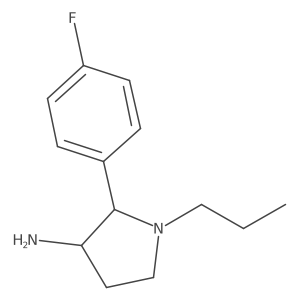 2-(4-Fluorophenyl)-1-propylpyrrolidin-3-amine结构式