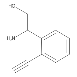 (2R)-2-amino-2-(2-ethynylphenyl)ethan-1-ol结构式