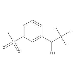 (1R)-2,2,2-trifluoro-1-(3-methanesulfonylphenyl)ethan-1-ol Structure