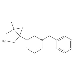 [1-(1-Benzylpiperidin-3-yl)-2,2-dimethylcyclopropyl]methanamine结构式