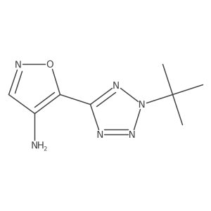 5-(2-tert-butyl-2H-1,2,3,4-tetrazol-5-yl)-1,2-oxazol-4-amine Structure