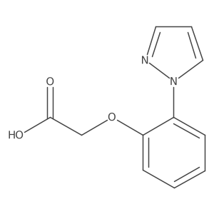 2-[2-(1H-pyrazol-1-yl)phenoxy]acetic acid Structure