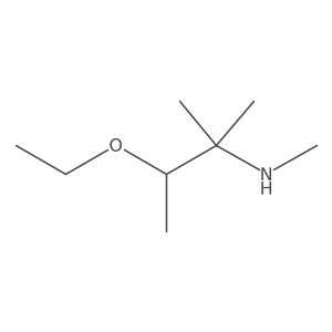 (3-Ethoxy-2-methylbutan-2-yl)(methyl)amine结构式
