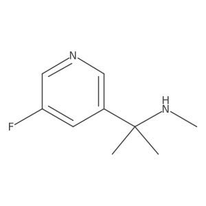 [2-(5-Fluoropyridin-3-yl)propan-2-yl](methyl)amine结构式