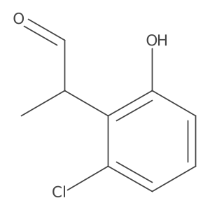 2-(2-Chloro-6-hydroxyphenyl)propanal Structure