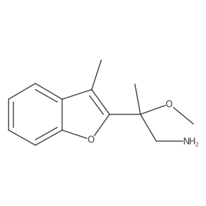 2-Methoxy-2-(3-methyl-1-benzofuran-2-yl)propan-1-amine Structure