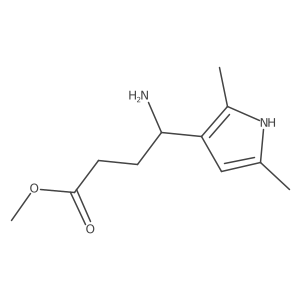 methyl 4-amino-4-(2,5-dimethyl-1H-pyrrol-3-yl)butanoate Structure