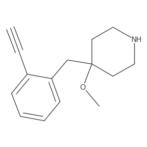 4-[(2-Ethynylphenyl)methyl]-4-methoxypiperidine Structure