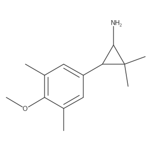3-(4-Methoxy-3,5-dimethylphenyl)-2,2-dimethylcyclopropan-1-amine结构式