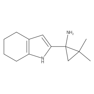 2,2-dimethyl-1-(4,5,6,7-tetrahydro-1H-indol-2-yl)cyclopropan-1-amine结构式