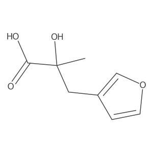 3-(Furan-3-yl)-2-hydroxy-2-methylpropanoic acid Structure