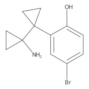 2-[1-(1-Aminocyclopropyl)cyclopropyl]-4-bromophenol Structure