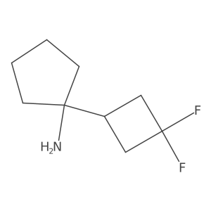1-(3,3-Difluorocyclobutyl)cyclopentan-1-amine Structure