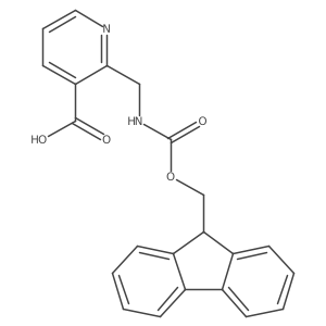 2-[(9H-Fluoren-9-ylmethoxycarbonylamino)methyl]pyridine-3-carboxylic acid结构式